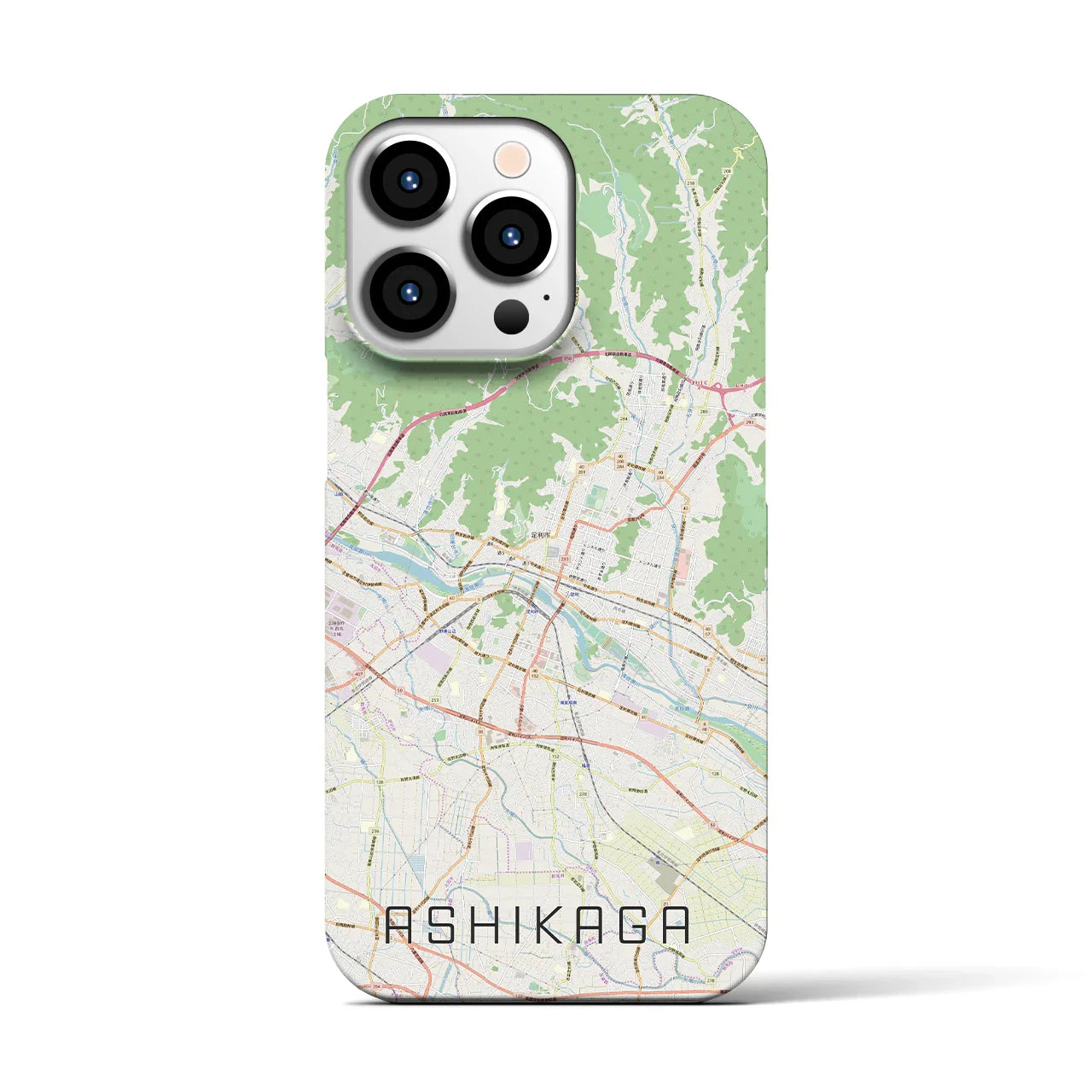 【足利(栃木県)】地図柄iPhoneケース(バックカバータイプ)