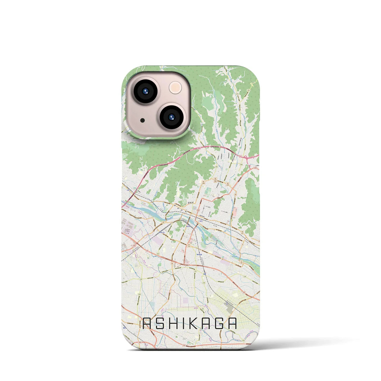 【足利(栃木県)】地図柄iPhoneケース(バックカバータイプ)