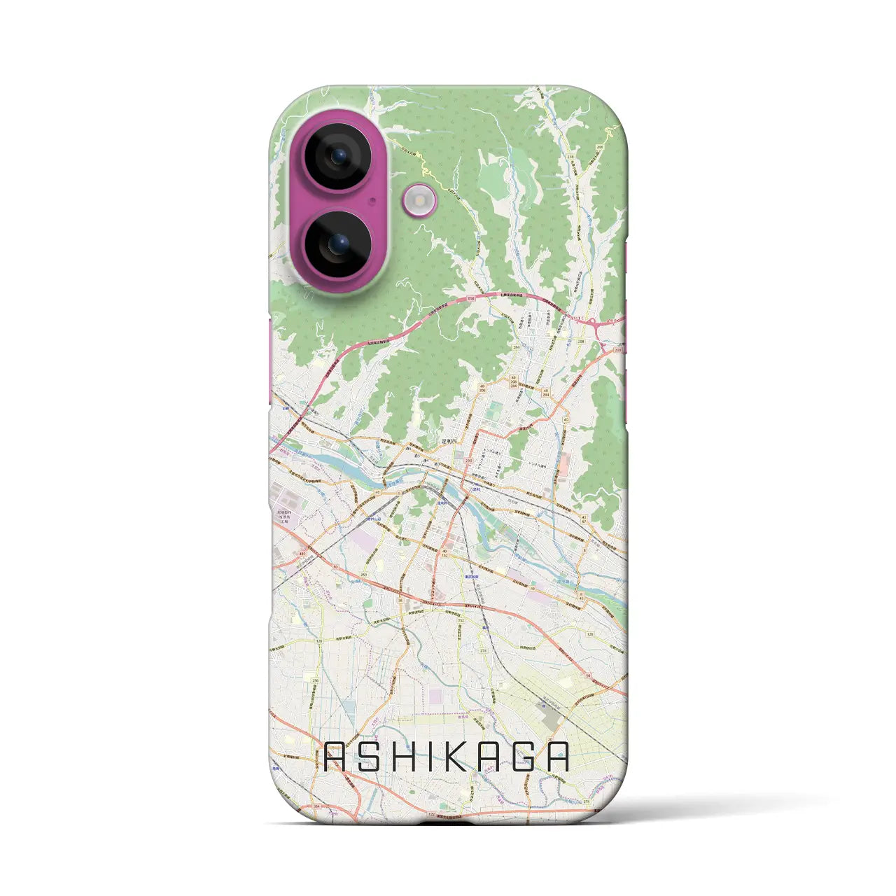 【足利(栃木県)】地図柄iPhoneケース(バックカバータイプ)