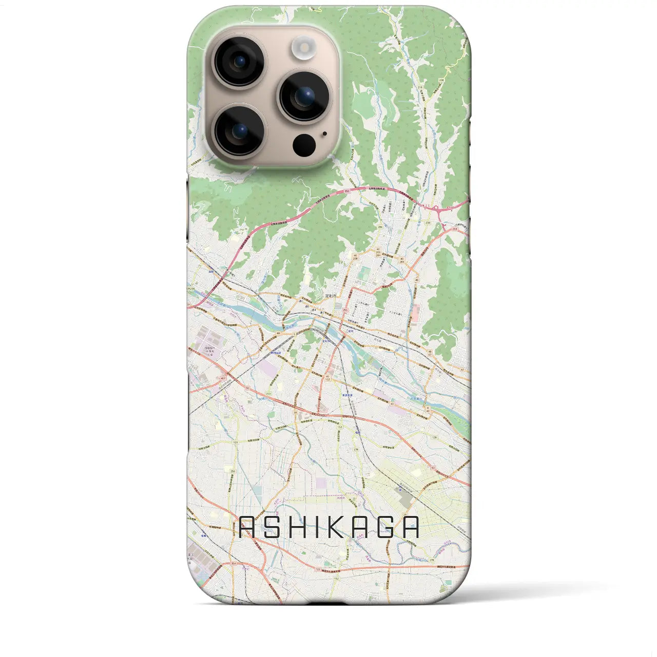 【足利(栃木県)】地図柄iPhoneケース(バックカバータイプ)