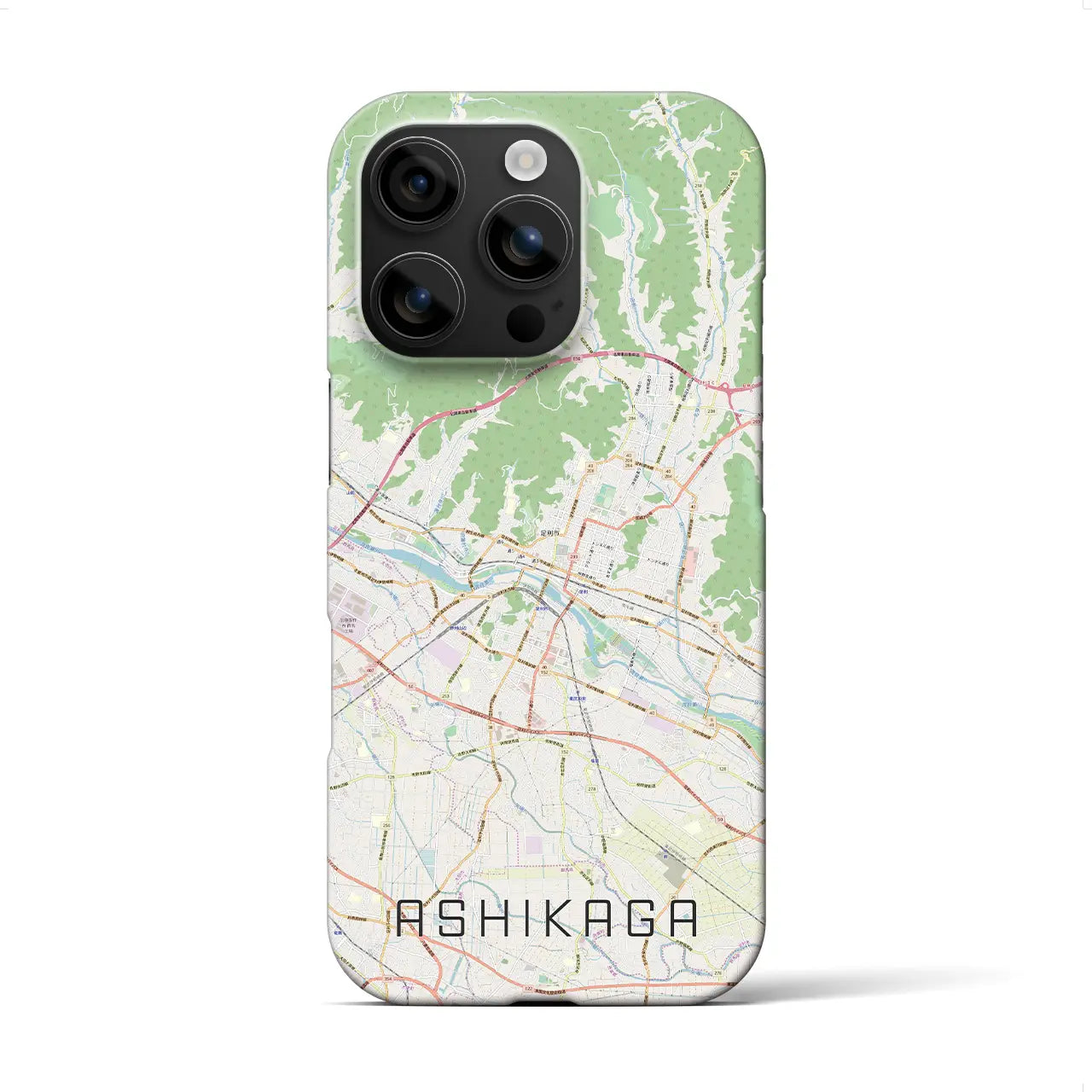 【足利(栃木県)】地図柄iPhoneケース(バックカバータイプ)