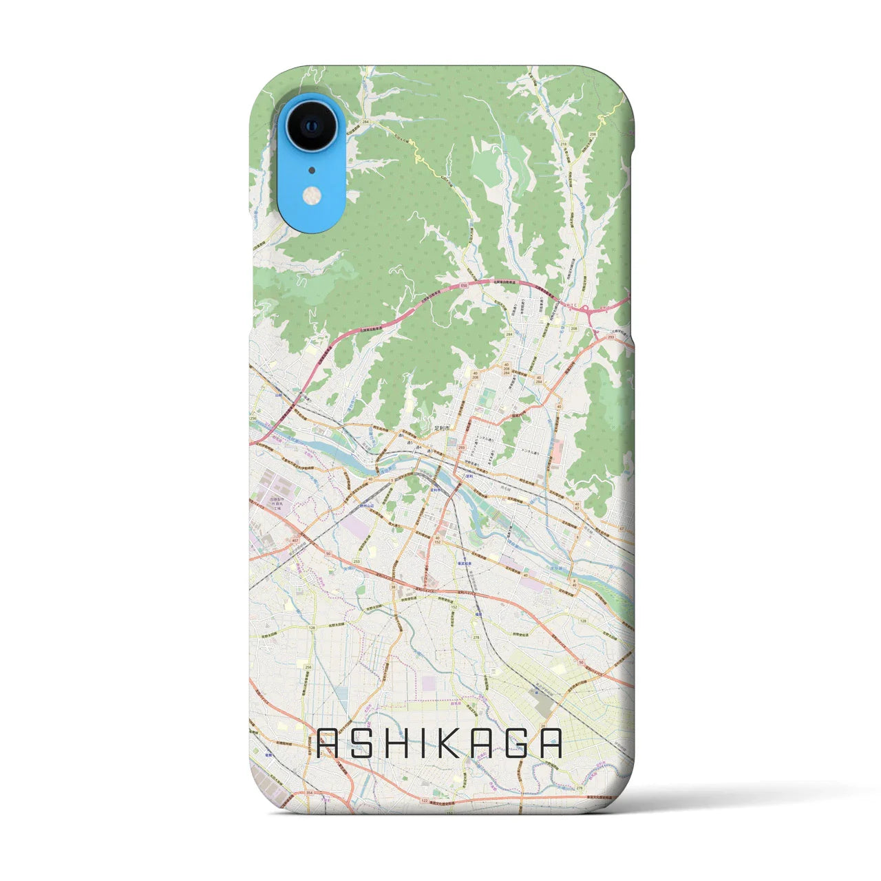 【足利(栃木県)】地図柄iPhoneケース(バックカバータイプ)