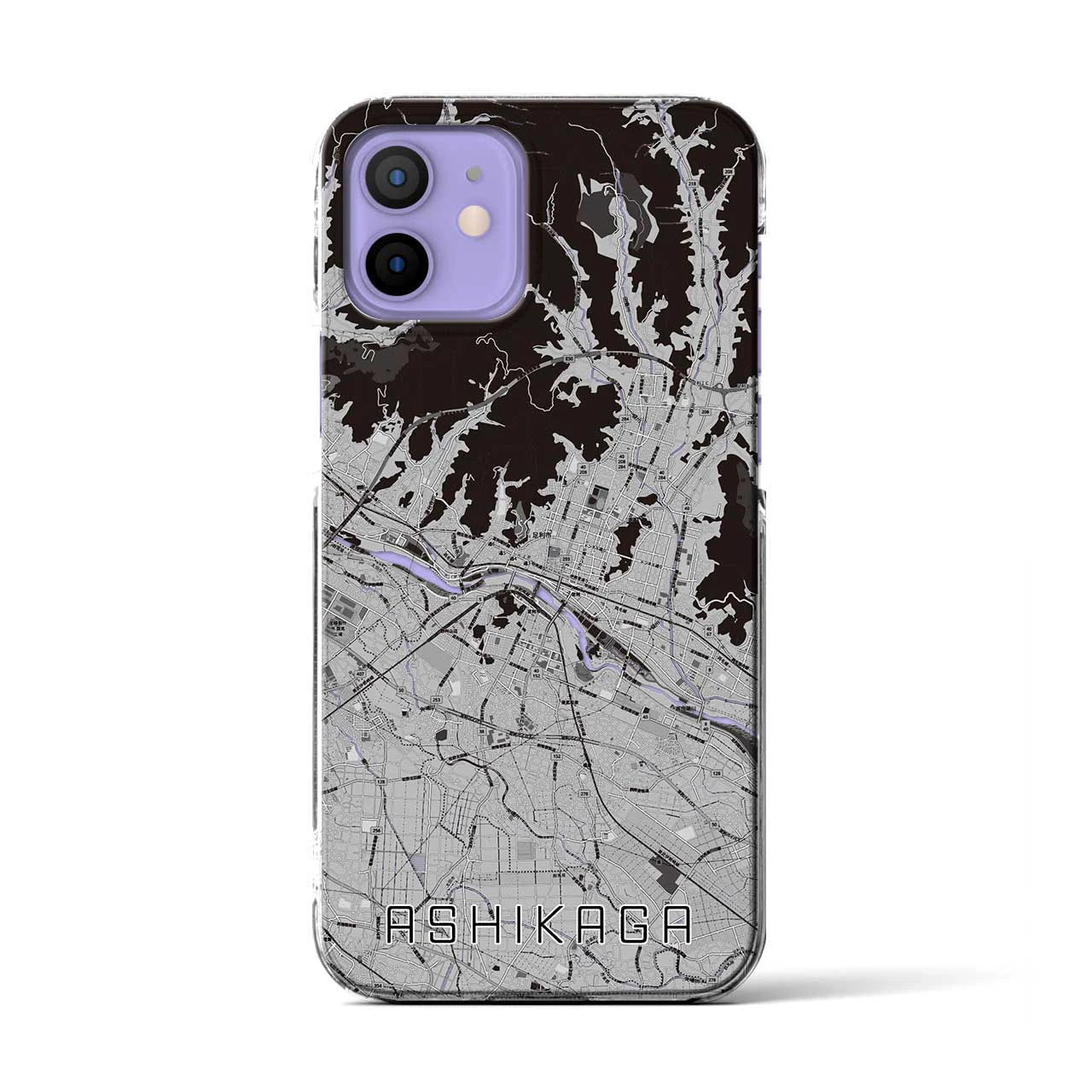 【足利(栃木県)】地図柄iPhoneケース(クリアタイプ)