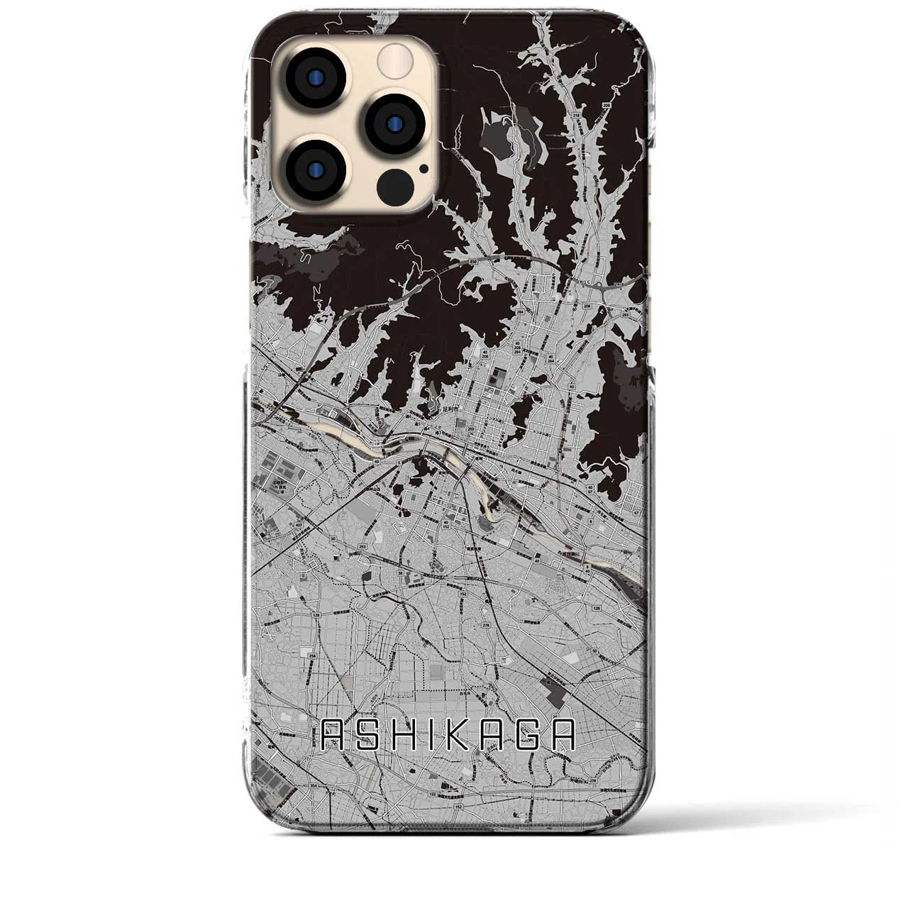 【足利(栃木県)】地図柄iPhoneケース(クリアタイプ)