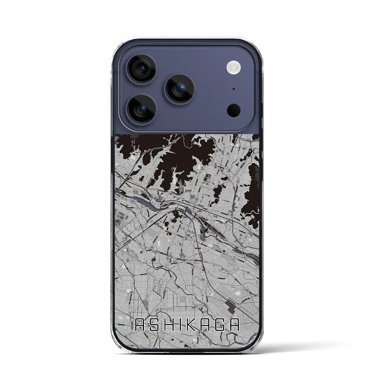 【足利(栃木県)】地図柄iPhoneケース(クリアタイプ)