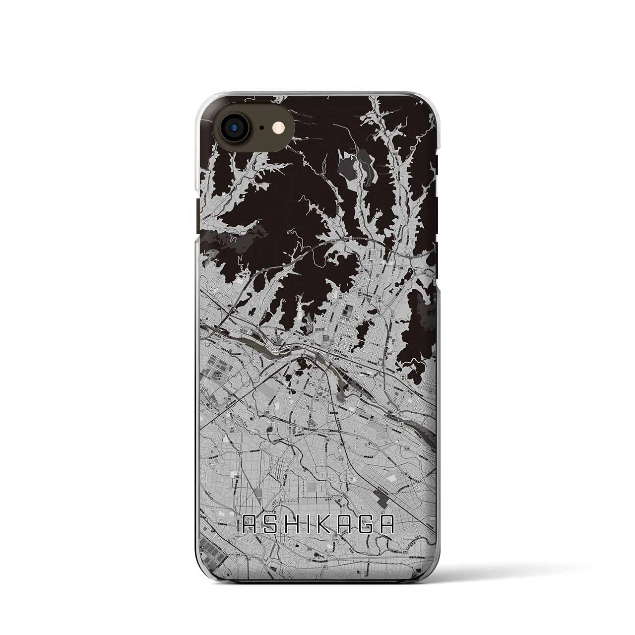 【足利(栃木県)】地図柄iPhoneケース(クリアタイプ)