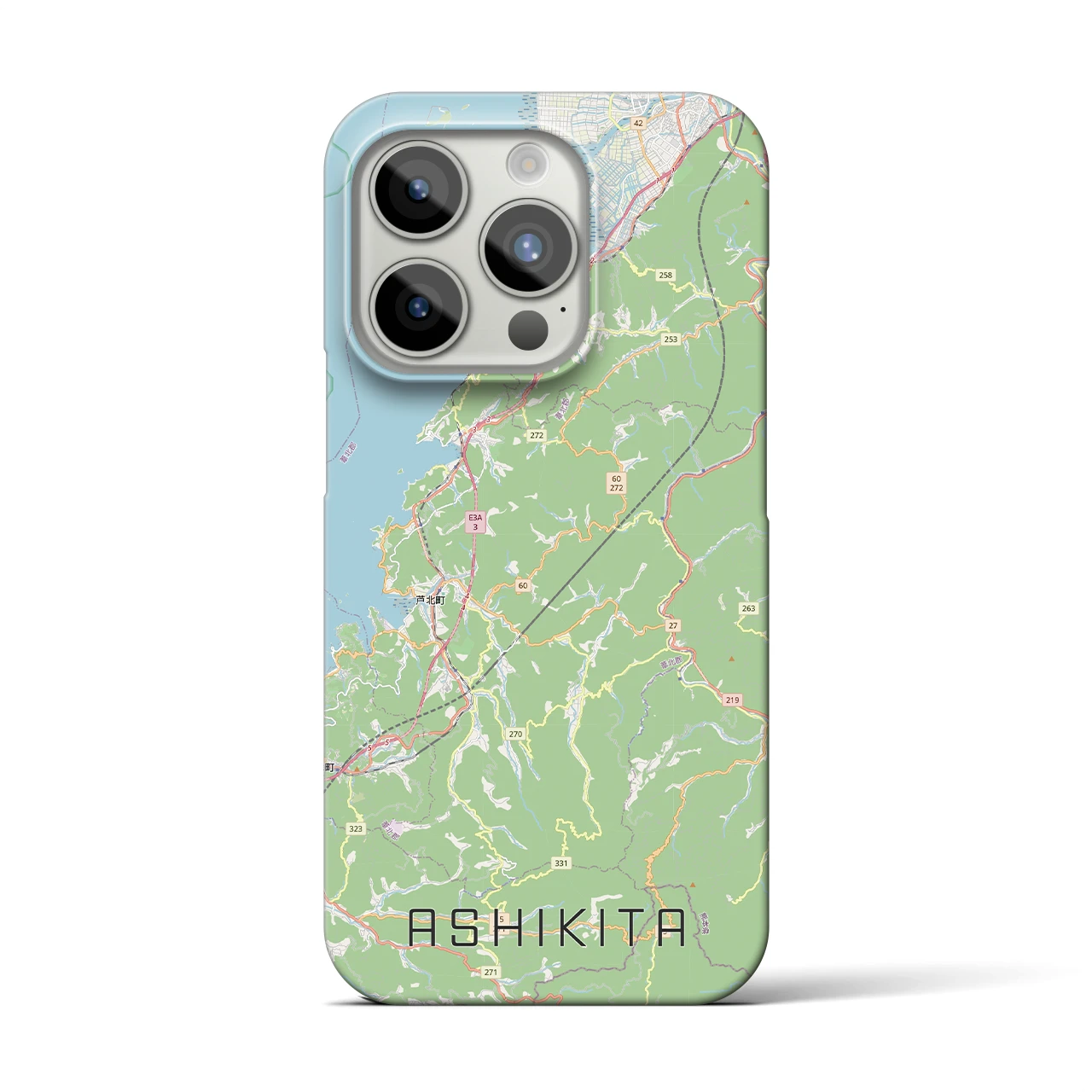 【芦北(熊本県)】地図柄iPhoneケース(バックカバータイプ)
