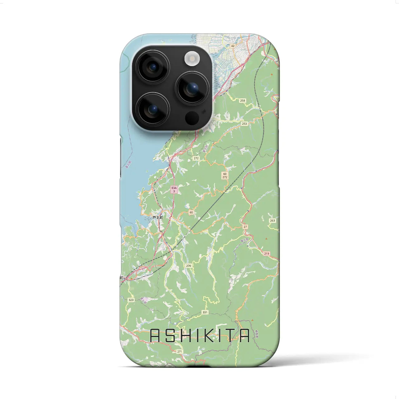 【芦北(熊本県)】地図柄iPhoneケース(バックカバータイプ)