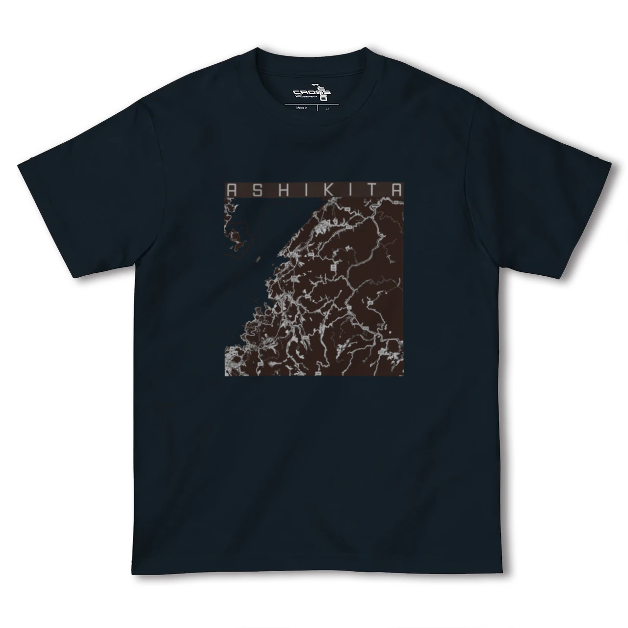 【芦北(熊本県)】地図柄ヘビーウェイトTシャツ
