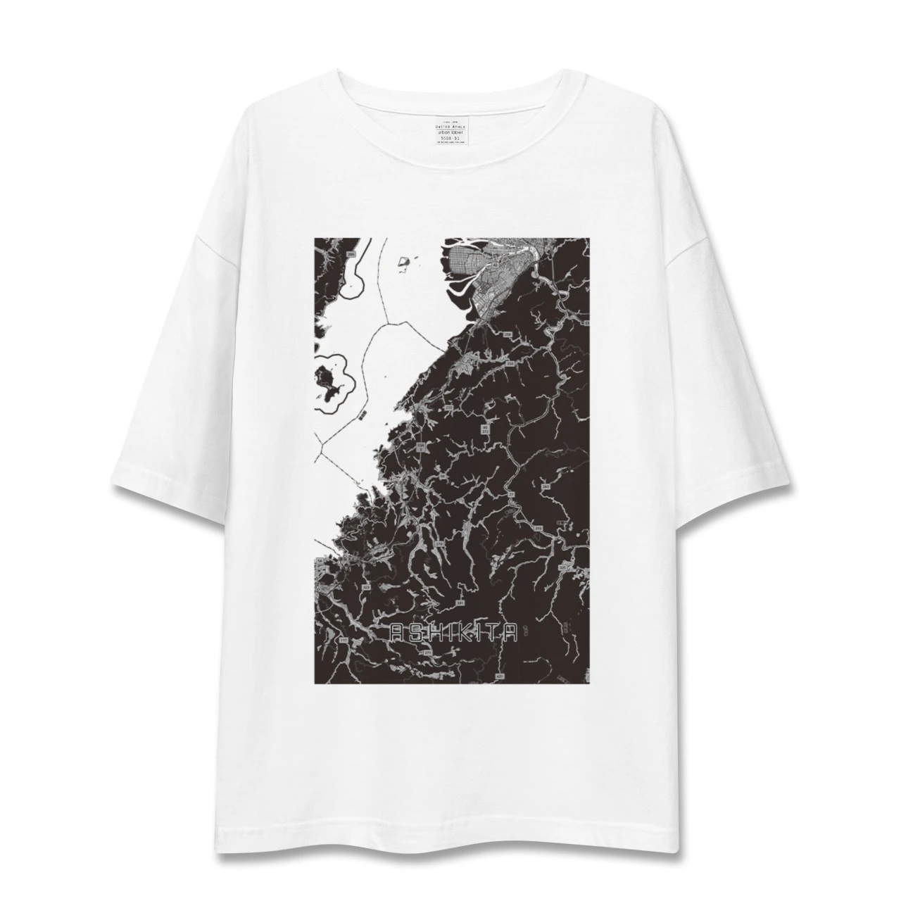 【芦北(熊本県)】地図柄ビッグシルエットTシャツ