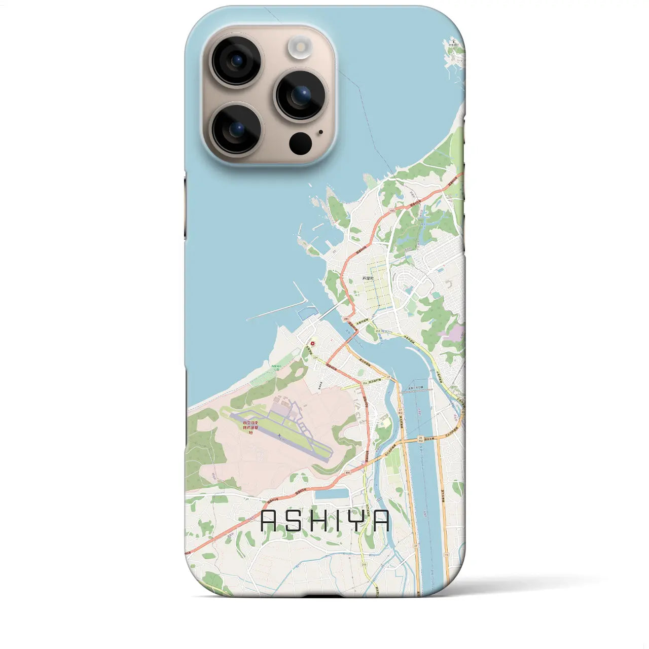 【芦屋(福岡県)】地図柄iPhoneケース(バックカバータイプ)