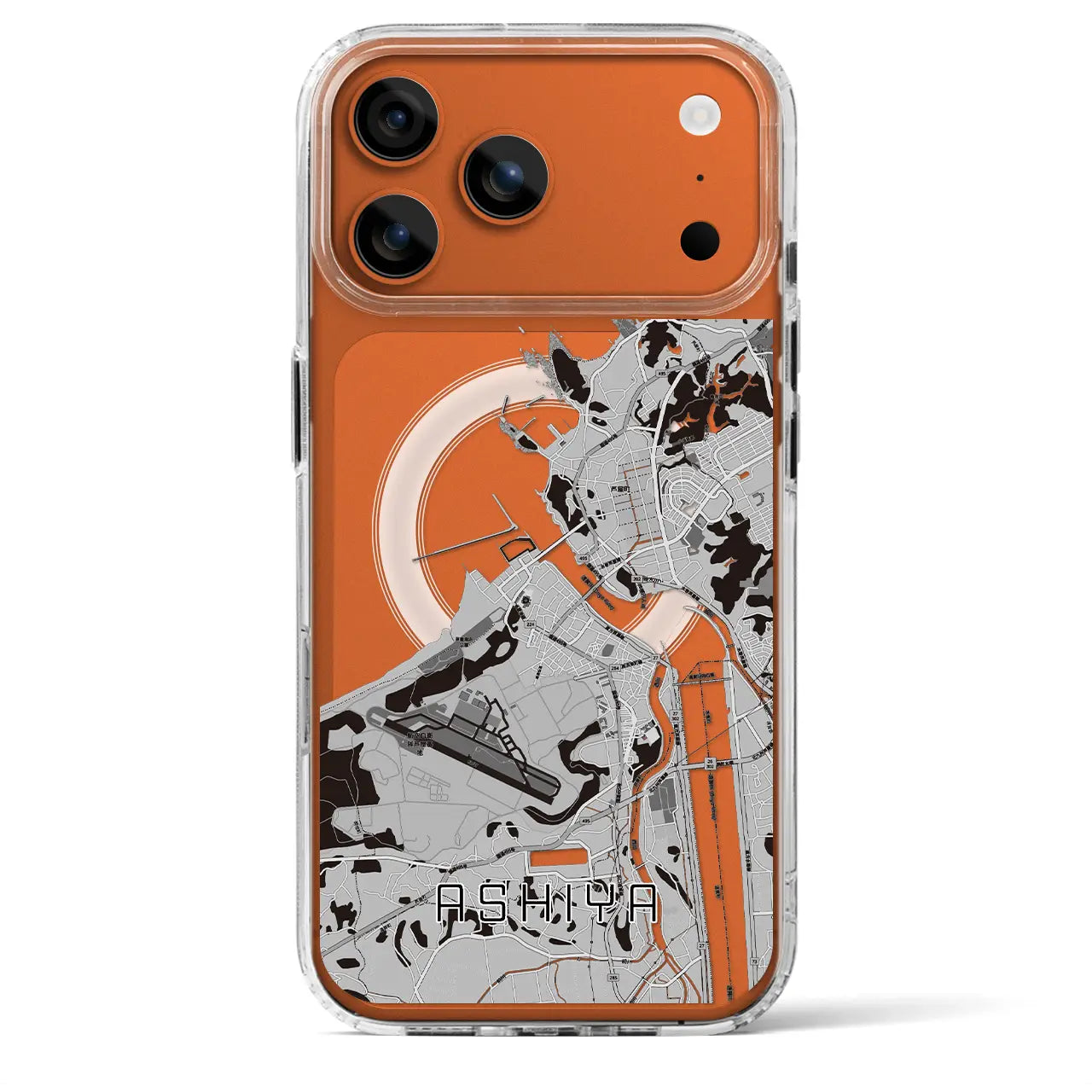 【芦屋(福岡県)】地図柄iPhoneケース(MagSafeタイプ)