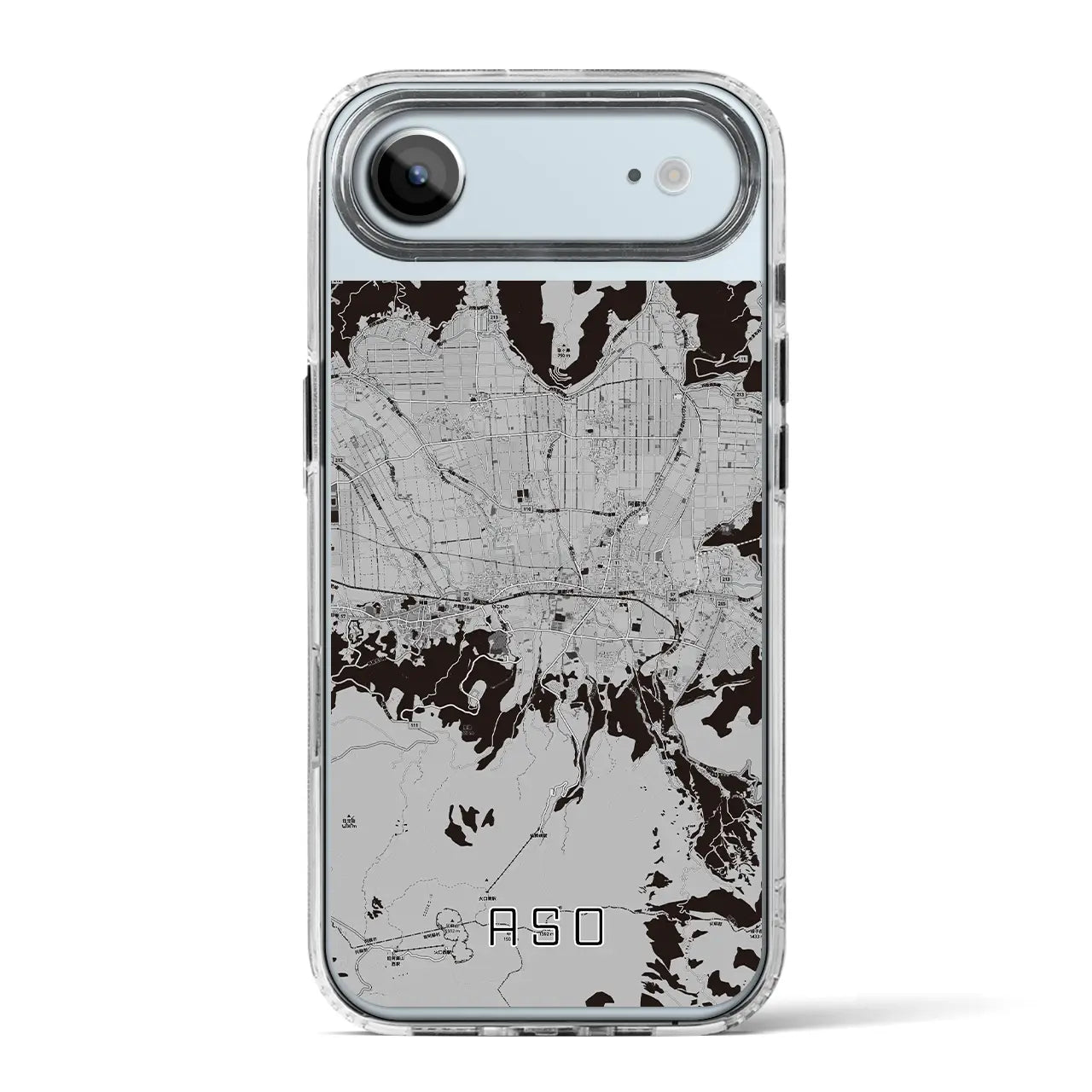 【阿蘇2(熊本県)】地図柄iPhoneケース(MagSafeタイプ)