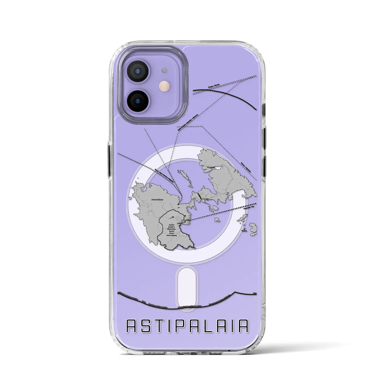 【アスティパレア(ギリシャ)】地図柄iPhoneケース(MagSafeタイプ)