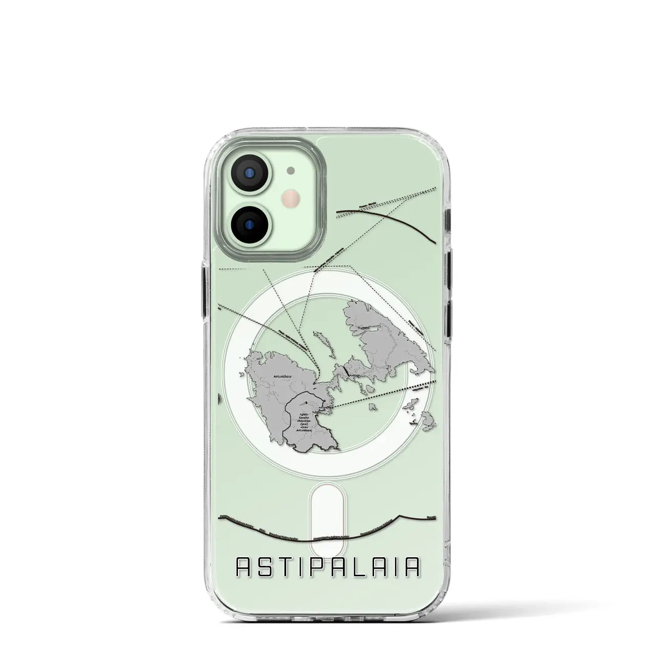 【アスティパレア(ギリシャ)】地図柄iPhoneケース(MagSafeタイプ)