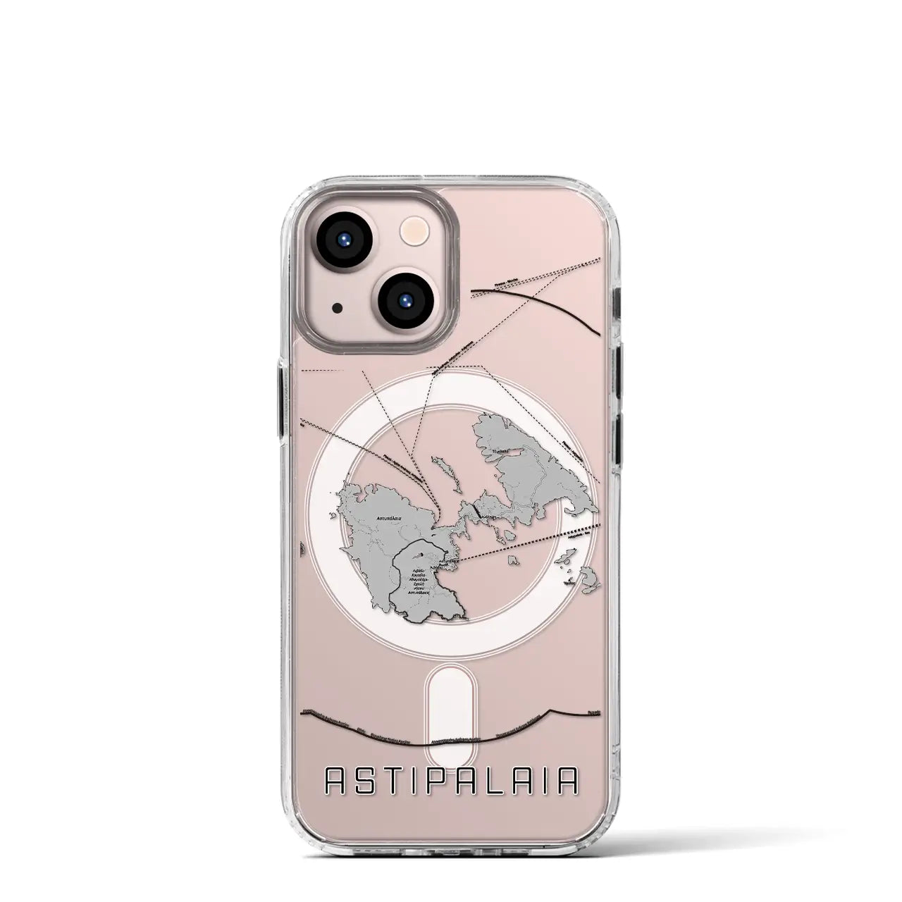 【アスティパレア(ギリシャ)】地図柄iPhoneケース(MagSafeタイプ)