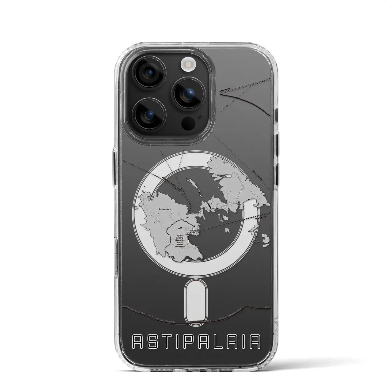【アスティパレア(ギリシャ)】地図柄iPhoneケース(MagSafeタイプ)