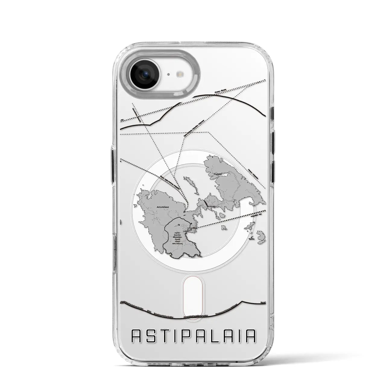 【アスティパレア(ギリシャ)】地図柄iPhoneケース(MagSafeタイプ)