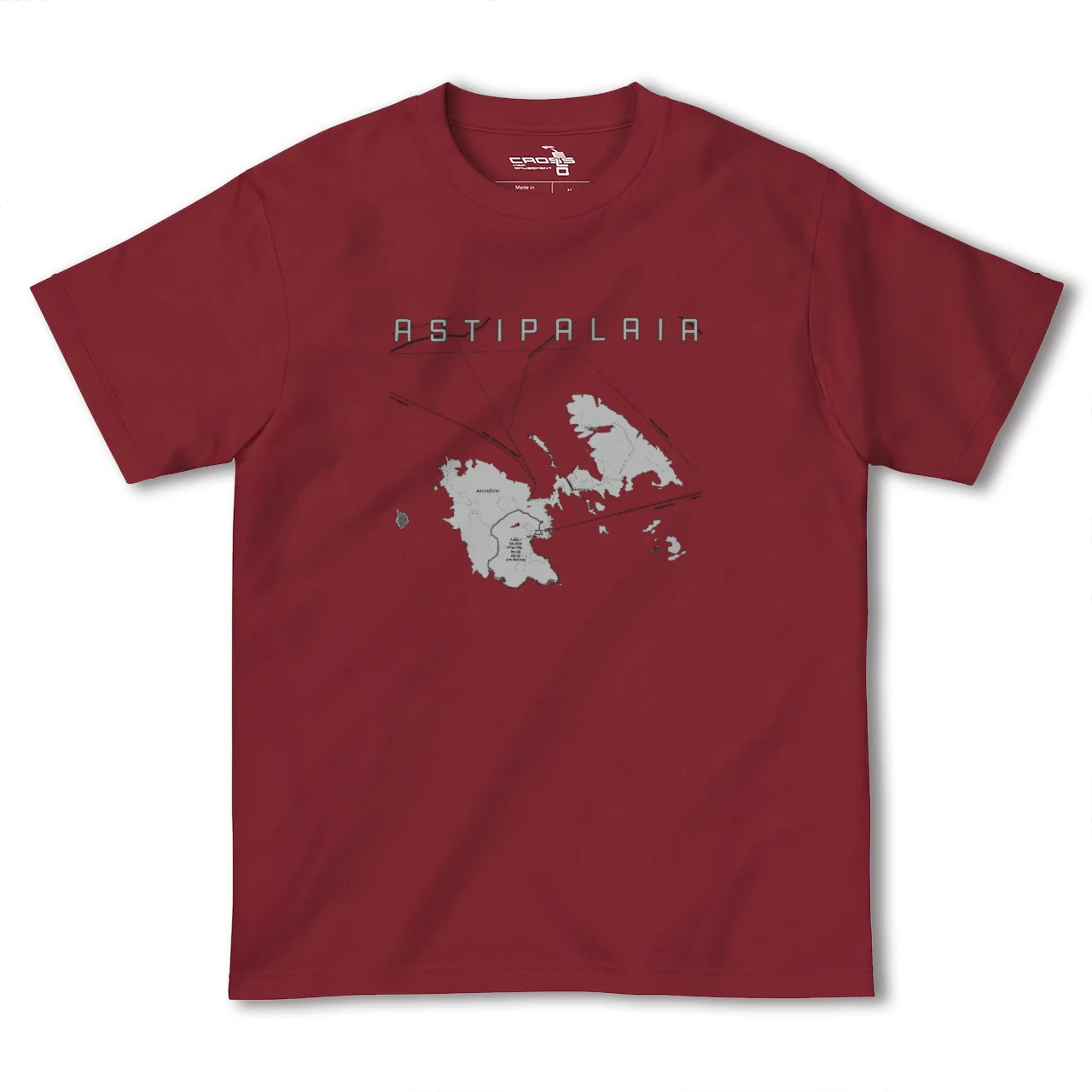 【アスティパレア(ギリシャ)】地図柄ヘビーウェイトTシャツ