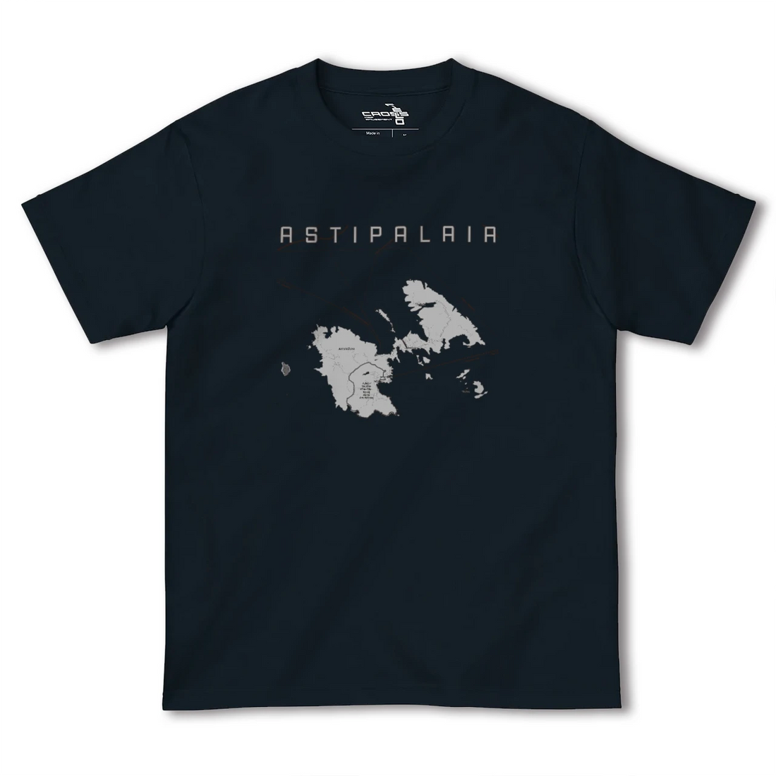 【アスティパレア(ギリシャ)】地図柄ヘビーウェイトTシャツ