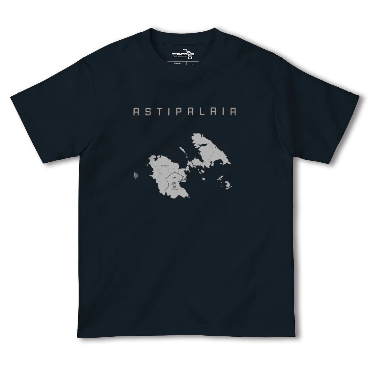 【アスティパレア(ギリシャ)】地図柄ヘビーウェイトTシャツ