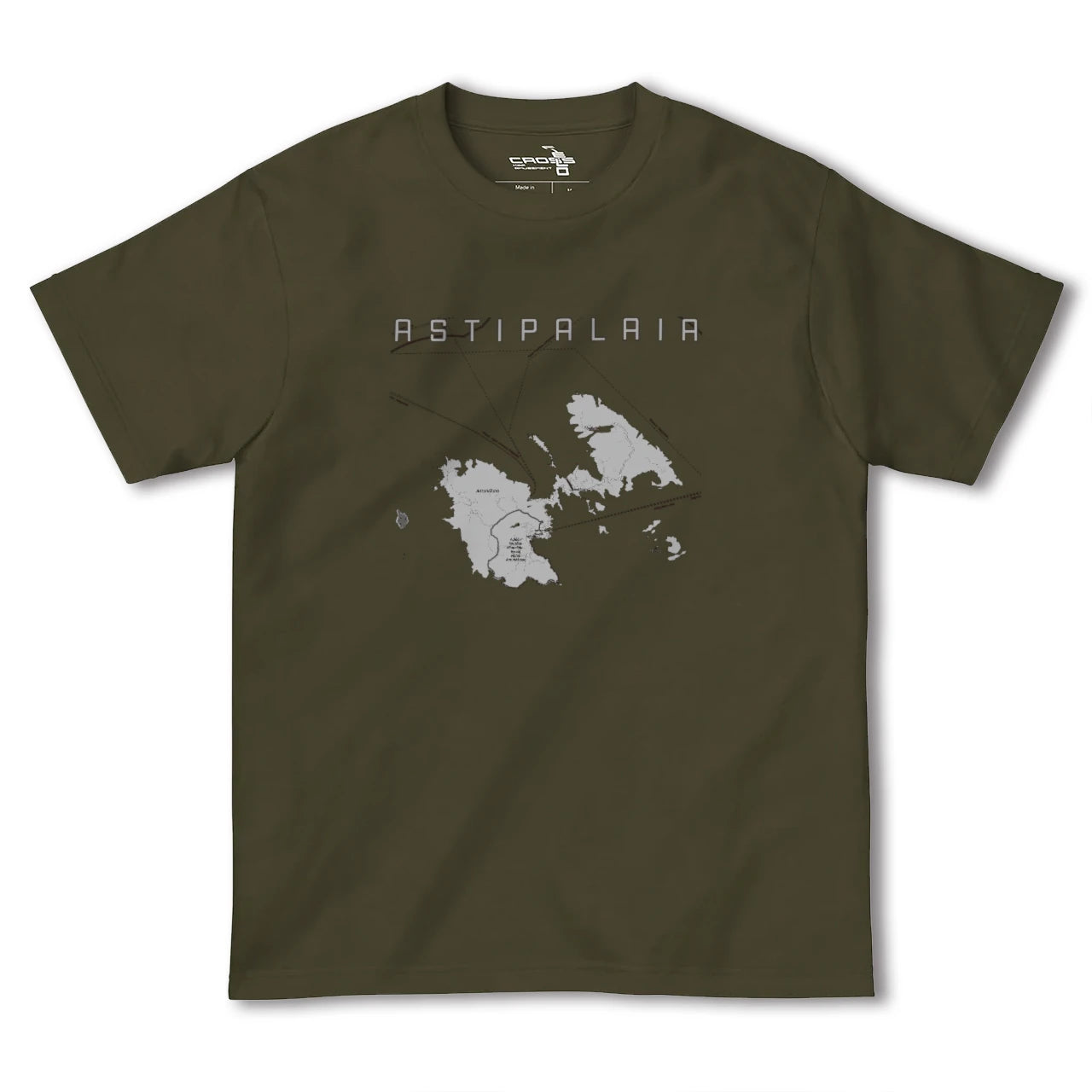 【アスティパレア(ギリシャ)】地図柄ヘビーウェイトTシャツ