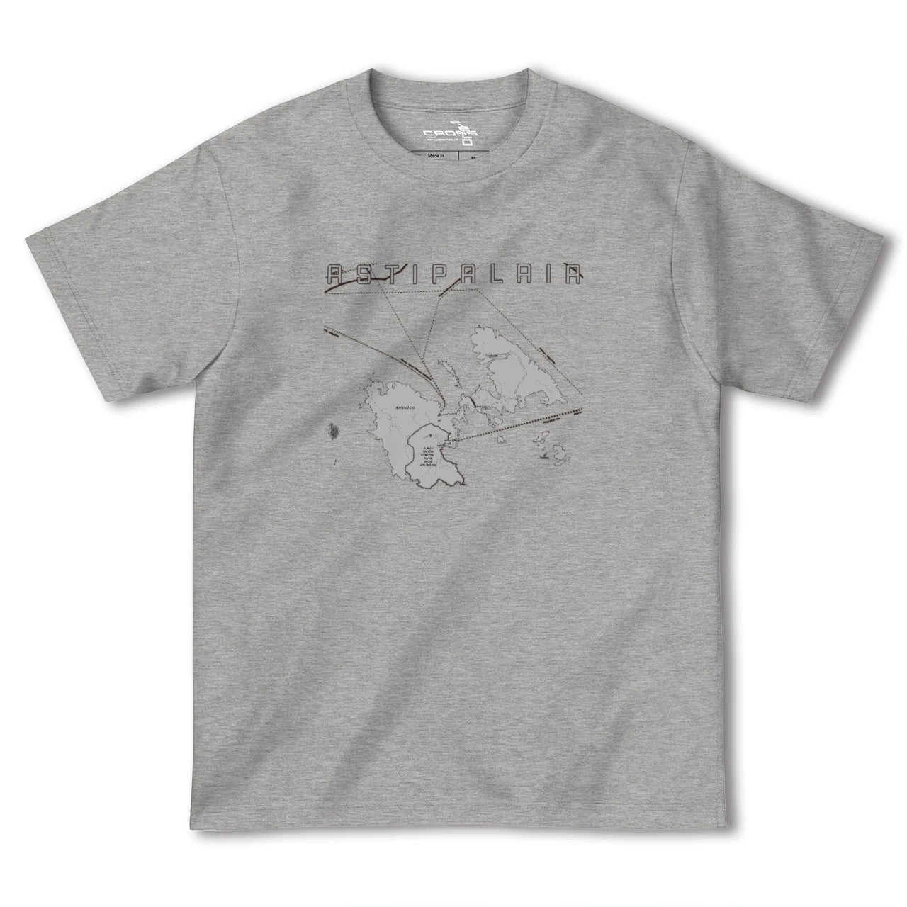 【アスティパレア(ギリシャ)】地図柄ヘビーウェイトTシャツ