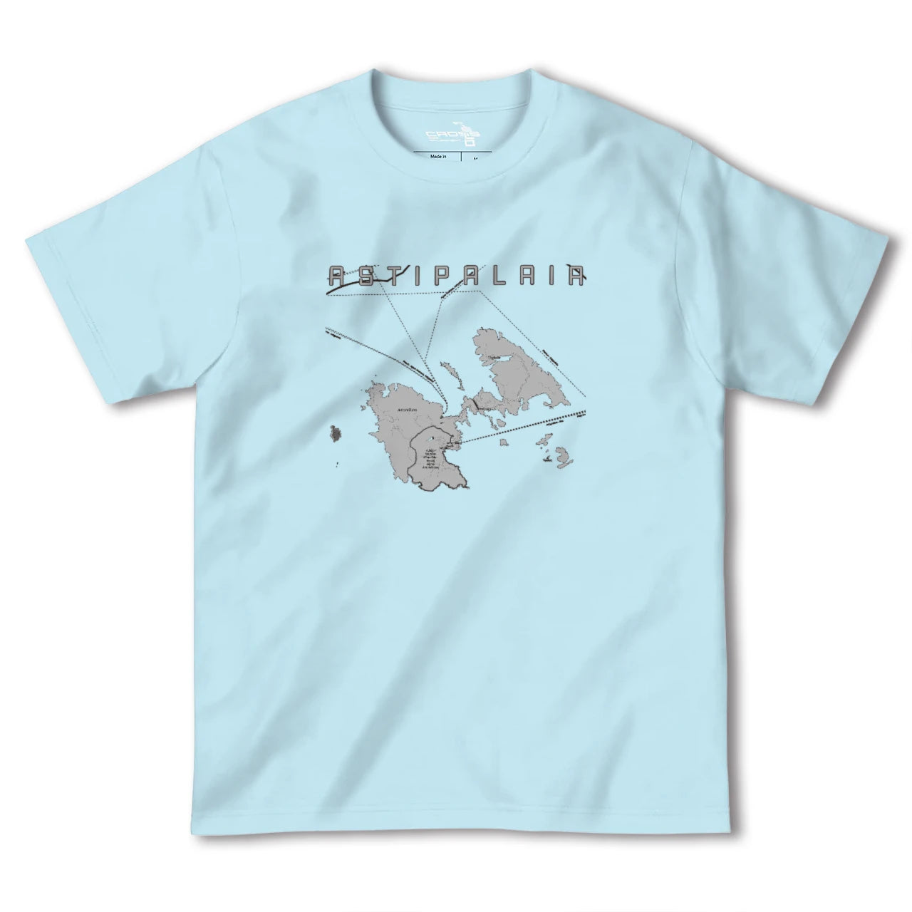 【アスティパレア(ギリシャ)】地図柄ヘビーウェイトTシャツ
