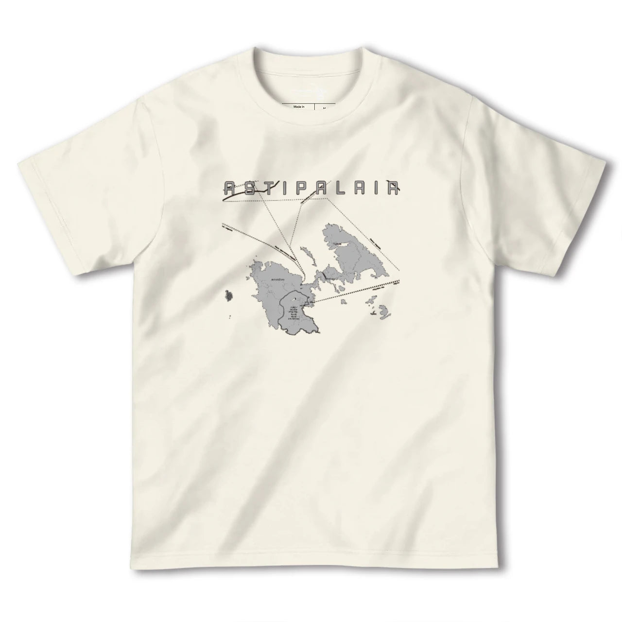 【アスティパレア(ギリシャ)】地図柄ヘビーウェイトTシャツ