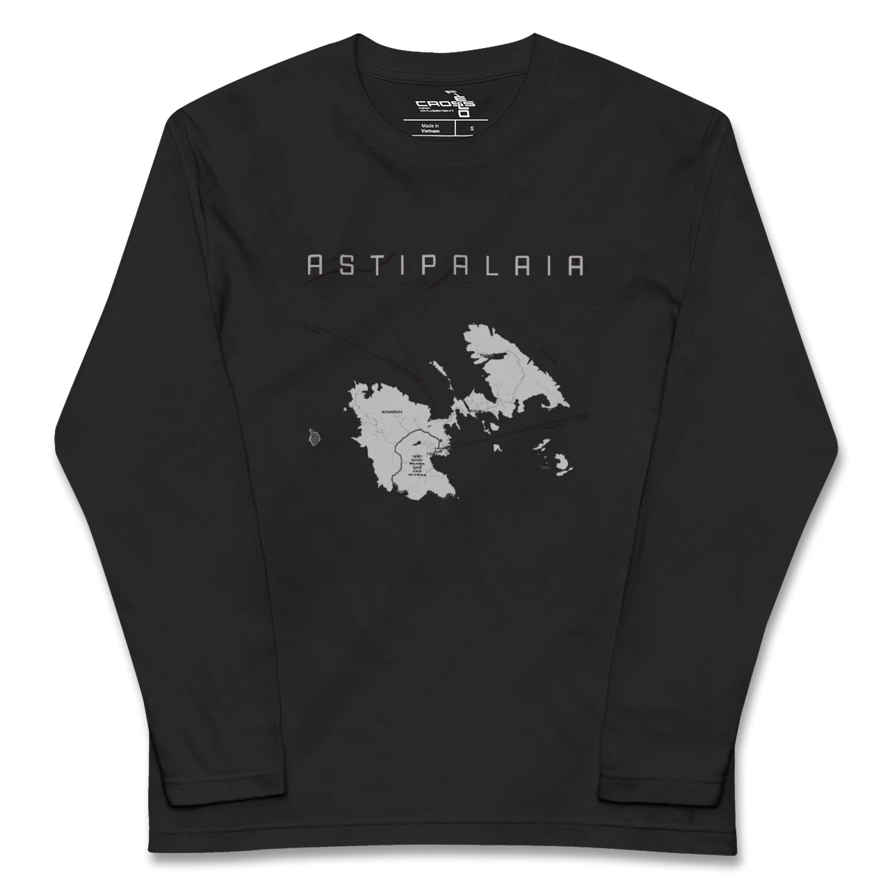【アスティパレア(ギリシャ)】地図柄ロングスリーブTシャツ