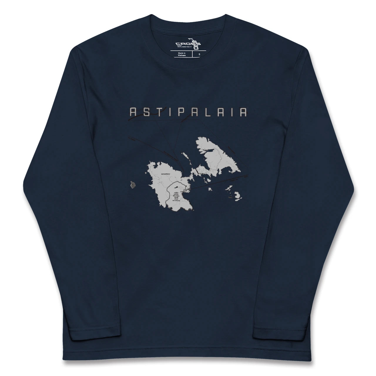 【アスティパレア(ギリシャ)】地図柄ロングスリーブTシャツ