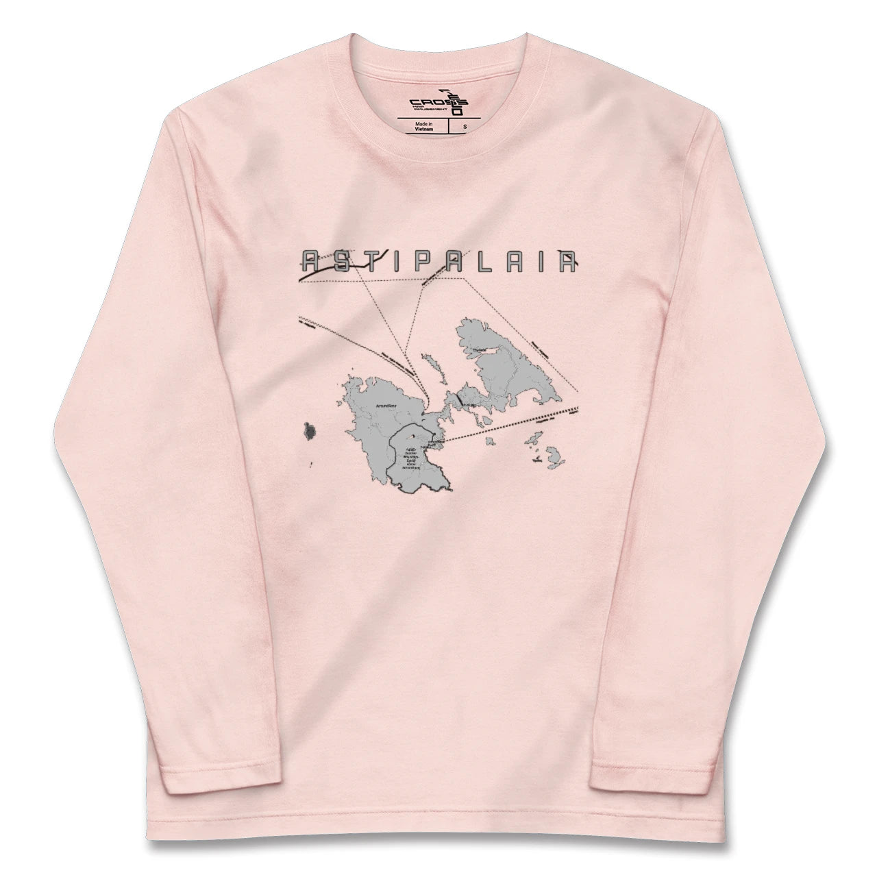 【アスティパレア(ギリシャ)】地図柄ロングスリーブTシャツ
