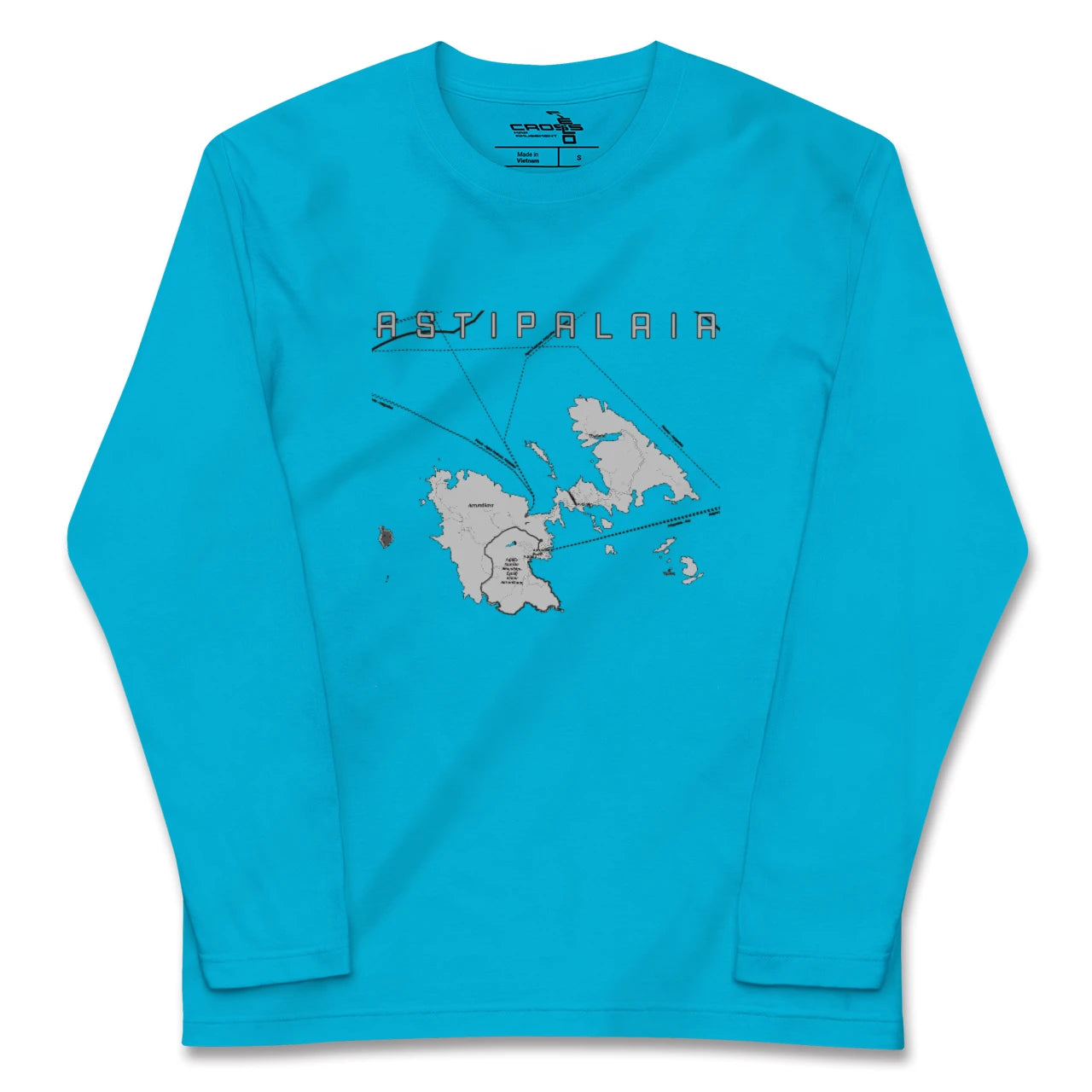 【アスティパレア(ギリシャ)】地図柄ロングスリーブTシャツ