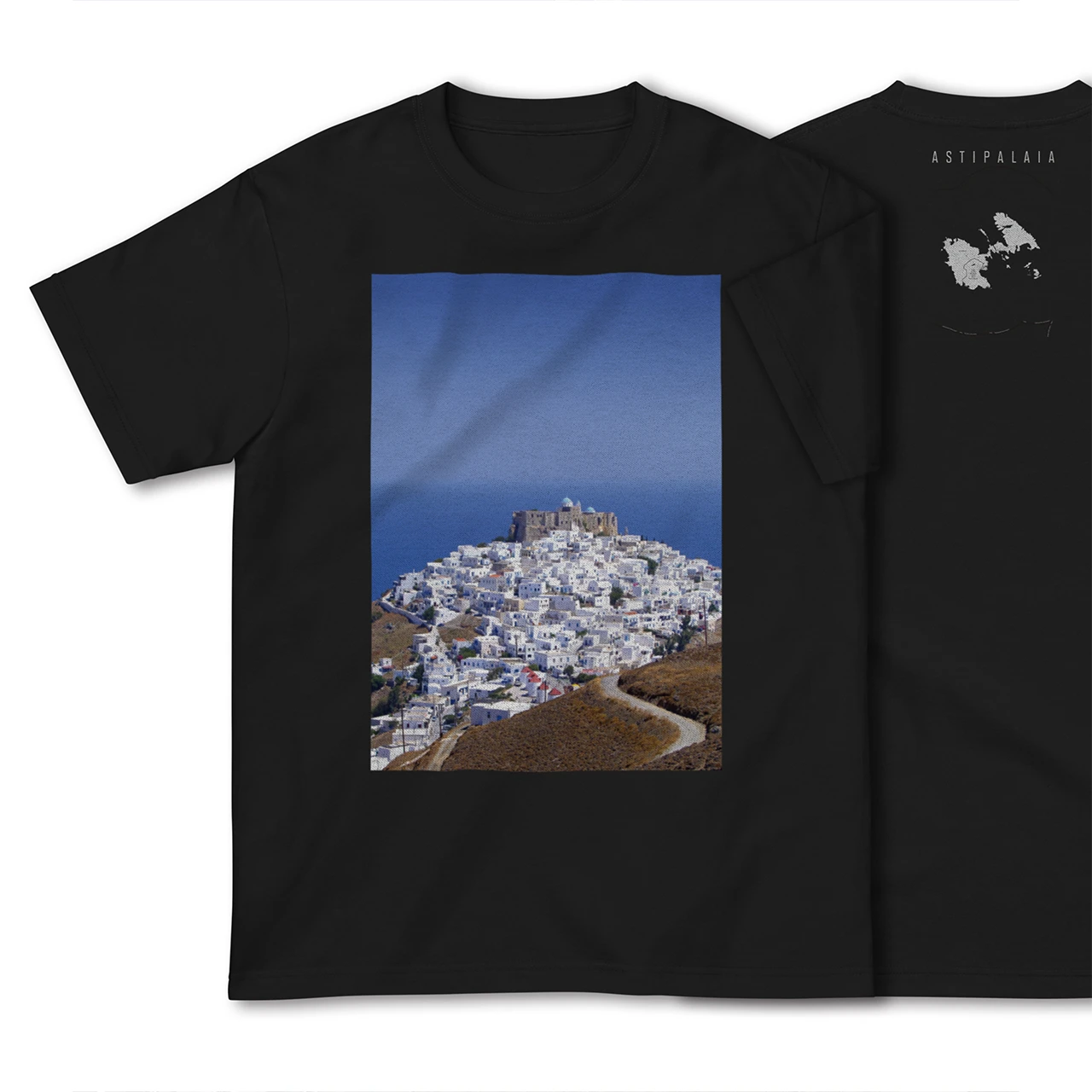 【アスティパレア(ギリシャ)】Map World ハイクオリティTシャツ