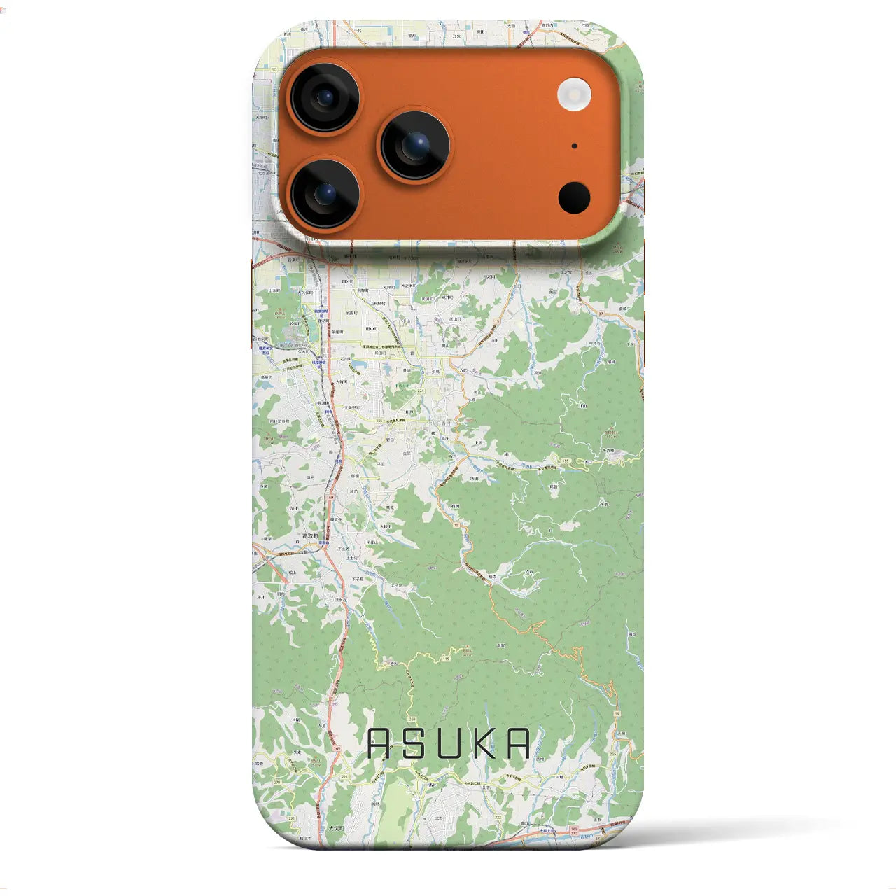 【明日香(奈良県)】地図柄iPhoneケース(バックカバータイプ)