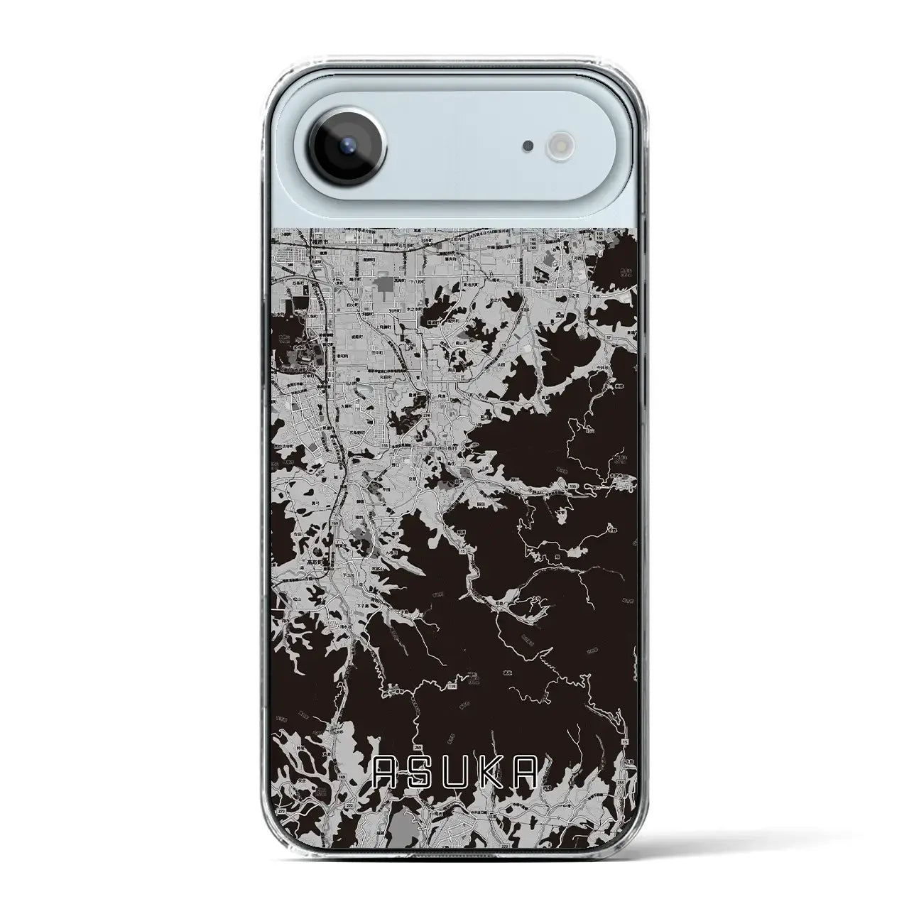 【明日香(奈良県)】地図柄iPhoneケース(クリアタイプ)