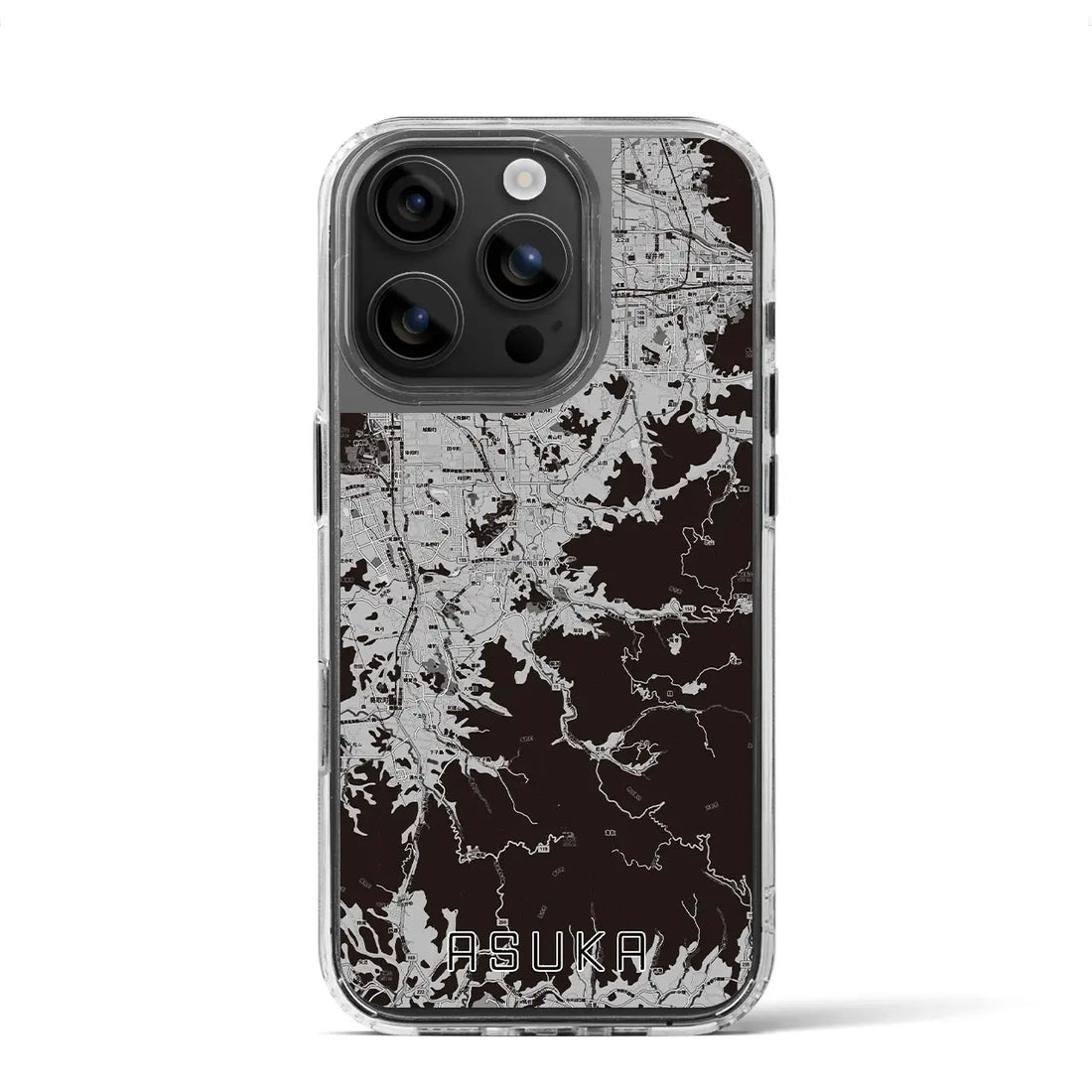 【明日香(奈良県)】地図柄iPhoneケース(MagSafeタイプ)