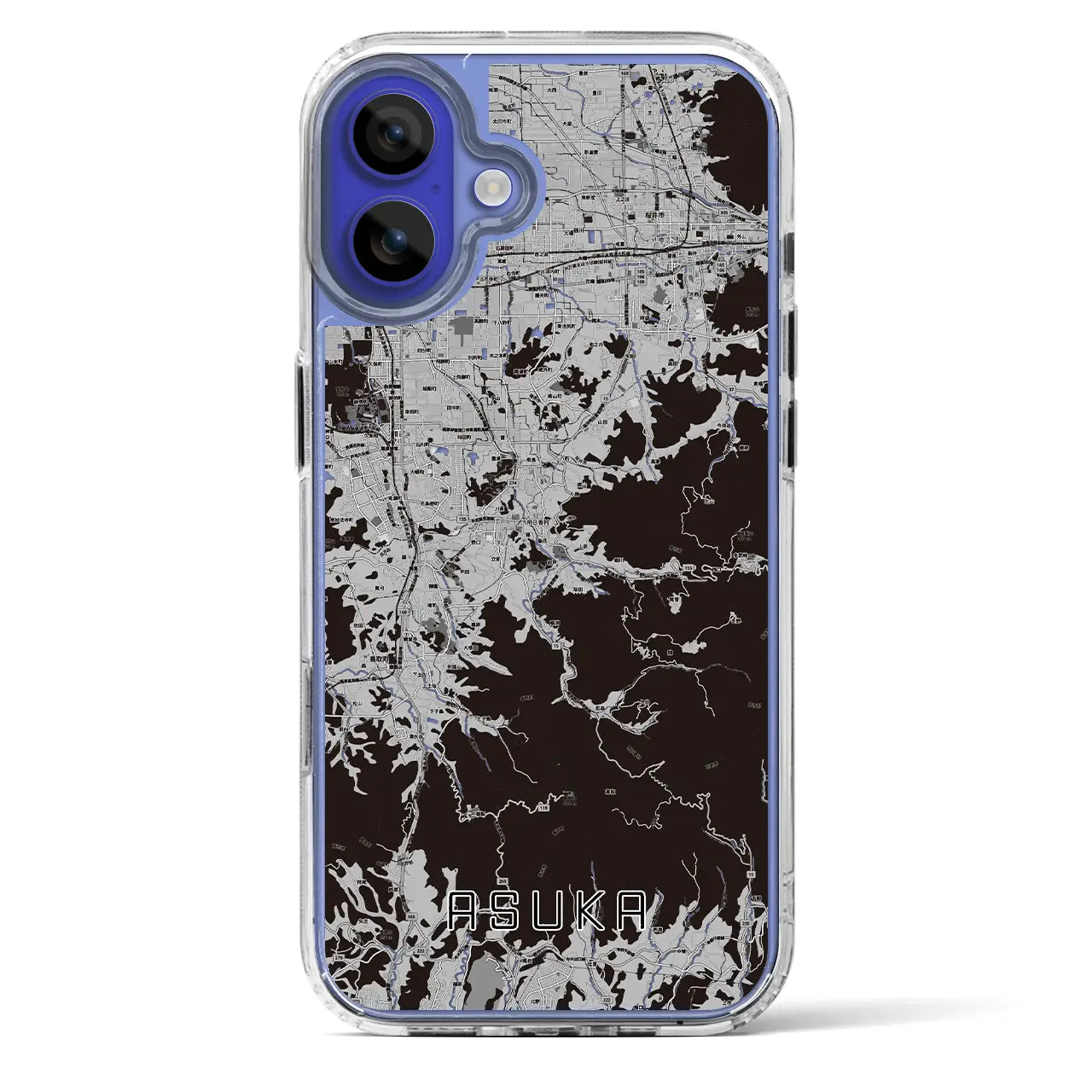 【明日香(奈良県)】地図柄iPhoneケース(MagSafeタイプ)