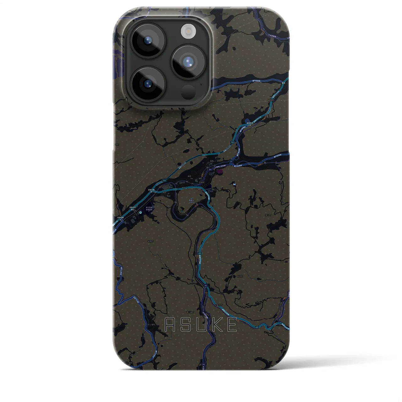 【足助(愛知県)】地図柄iPhoneケース(バックカバータイプ)