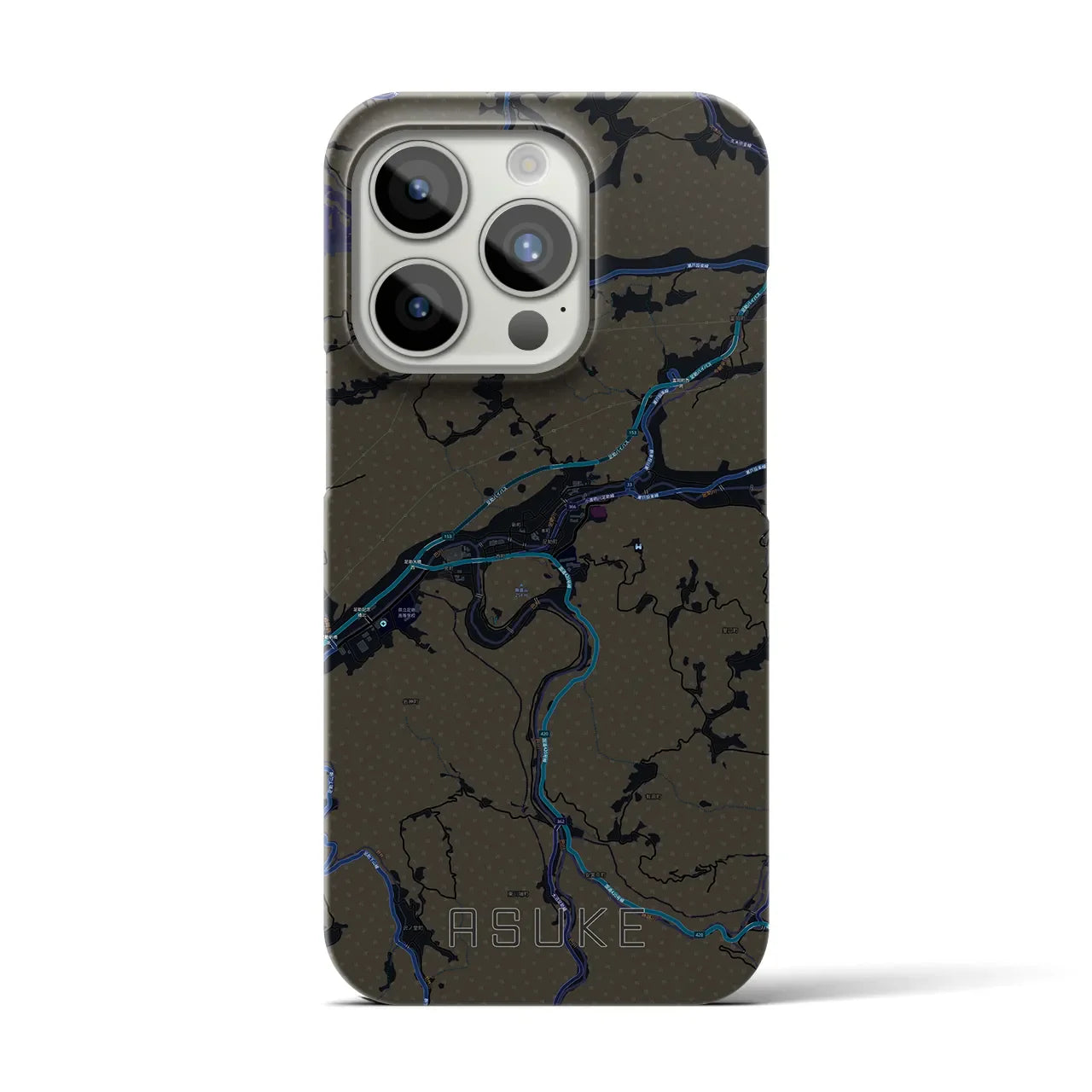 【足助(愛知県)】地図柄iPhoneケース(バックカバータイプ)