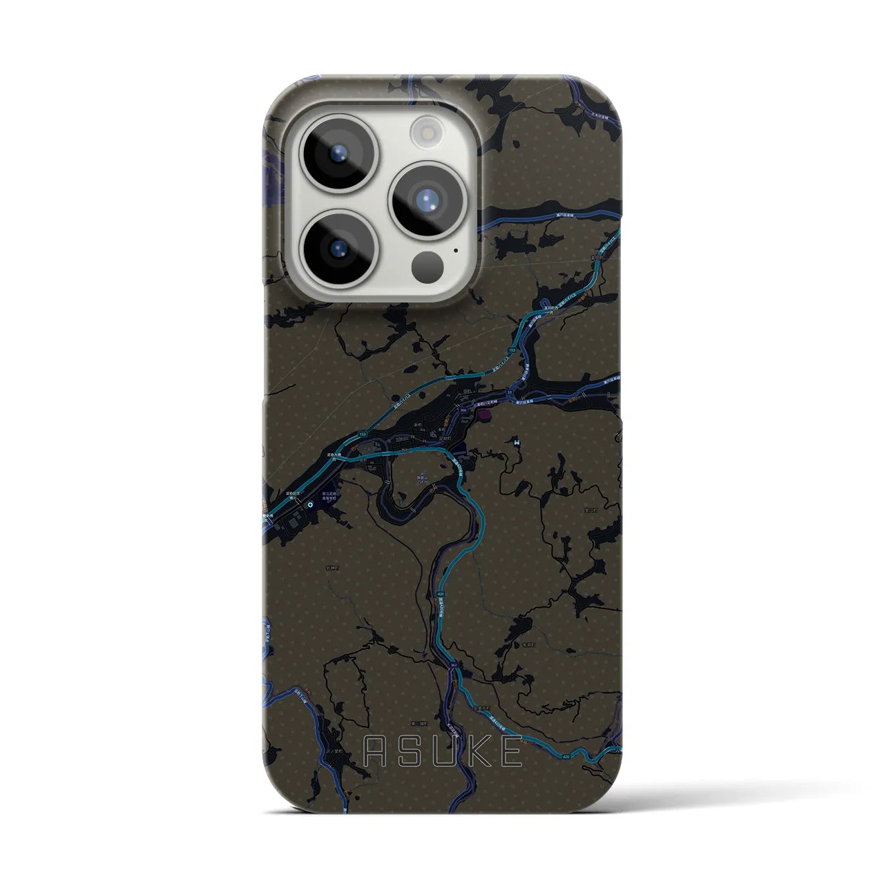 【足助(愛知県)】地図柄iPhoneケース(バックカバータイプ)