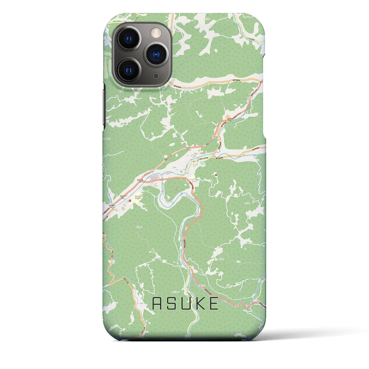 【足助(愛知県)】地図柄iPhoneケース(バックカバータイプ)
