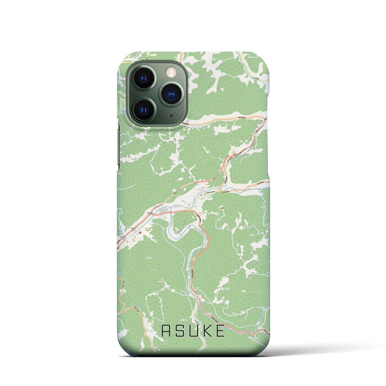 【足助(愛知県)】地図柄iPhoneケース(バックカバータイプ)