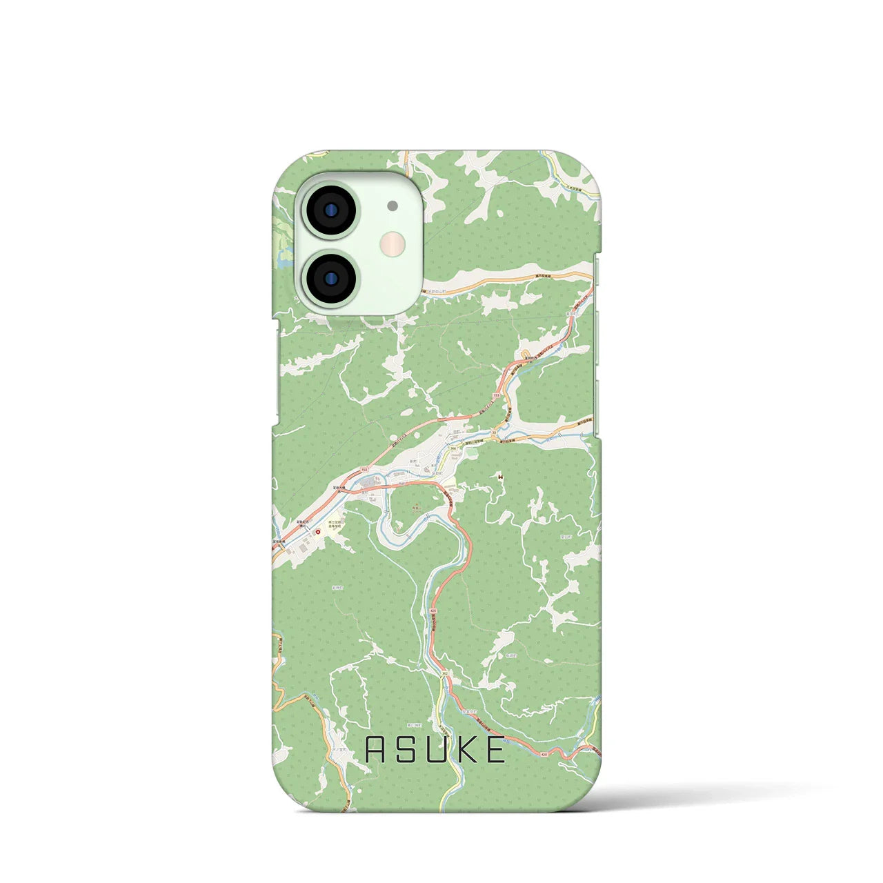 【足助(愛知県)】地図柄iPhoneケース(バックカバータイプ)