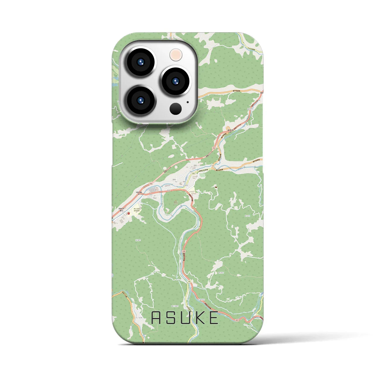 【足助(愛知県)】地図柄iPhoneケース(バックカバータイプ)
