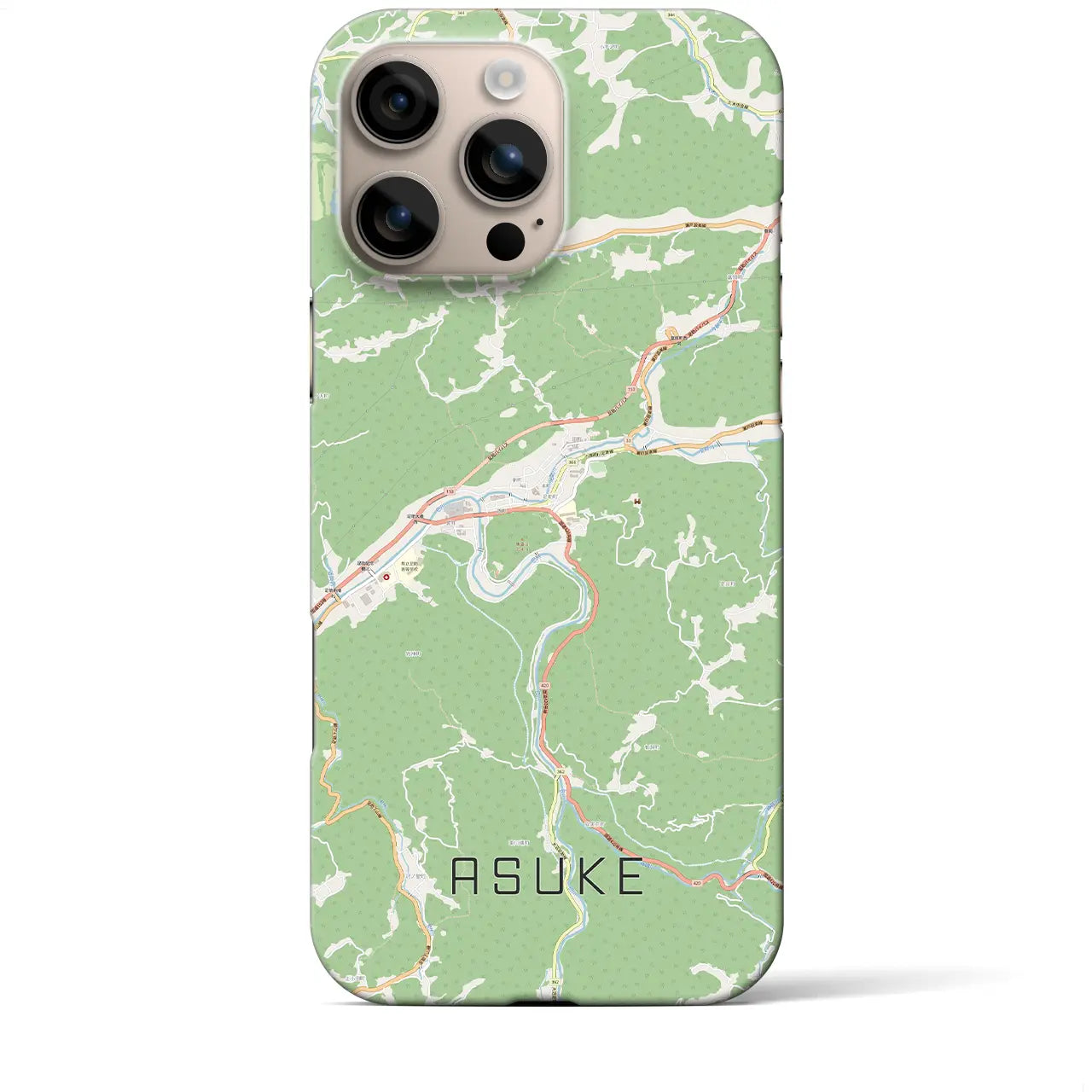 【足助(愛知県)】地図柄iPhoneケース(バックカバータイプ)