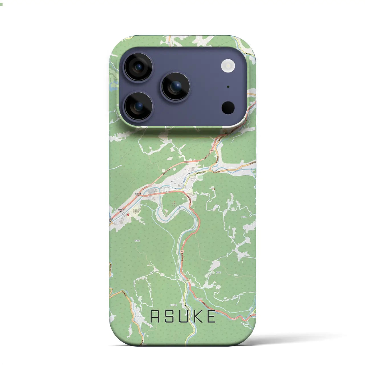 【足助(愛知県)】地図柄iPhoneケース(バックカバータイプ)