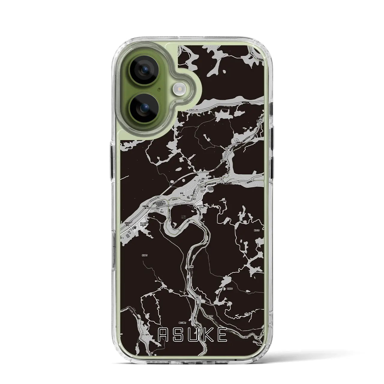 【足助(愛知県)】地図柄iPhoneケース(MagSafeタイプ)