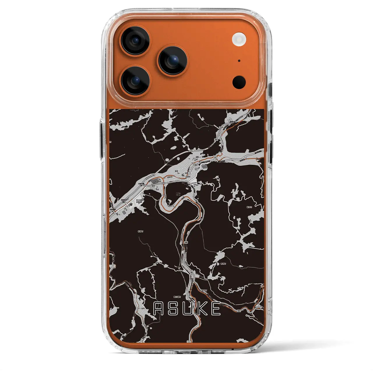 【足助(愛知県)】地図柄iPhoneケース(MagSafeタイプ)