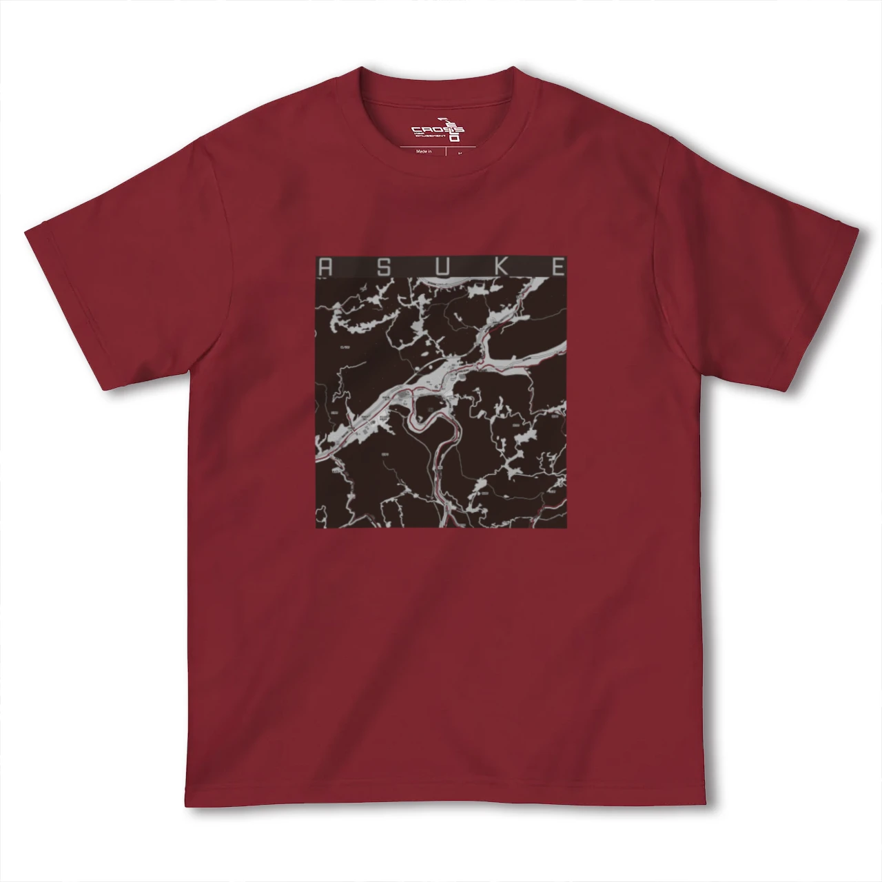 【足助(愛知県)】地図柄ヘビーウェイトTシャツ